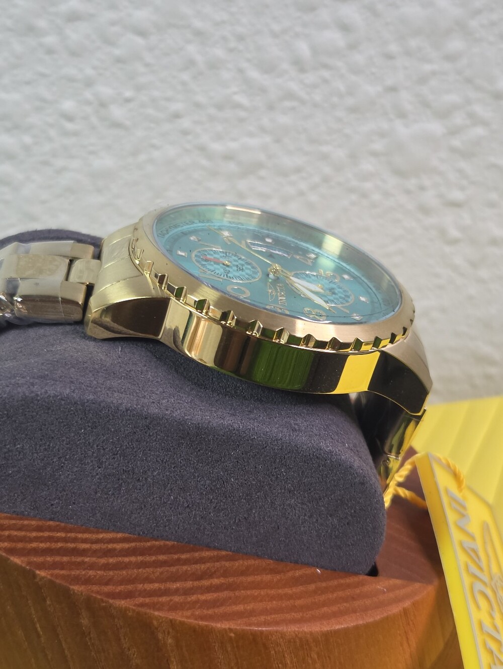 Invicta Specialty Men’s Watch 47mm Gold Tone Light Blue Dial Quartz 69794 - Picture 3 of 7